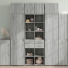 Armario de madera ingeniería gris Sonoma 70x42,5x225 cm