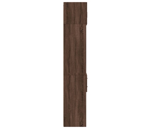 Armario de madera ingeniería marrón roble 70x42,5x225 cm