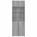 Armario de madera ingeniería gris Sonoma 80x42,5x225 cm