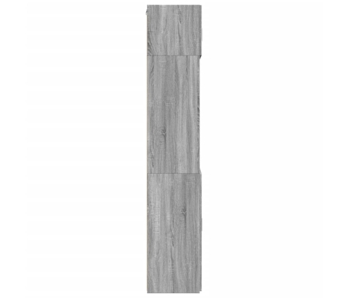 Armario de madera ingeniería gris Sonoma 80x42,5x225 cm