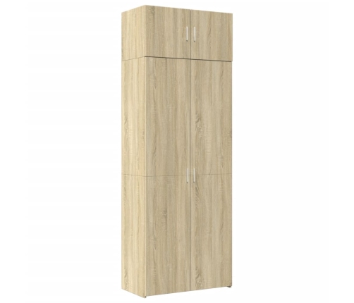 Armario de madera de ingeniería roble Sonoma 80x42,5x225 cm