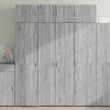 Armario de madera ingeniería gris Sonoma 80x42,5x225 cm