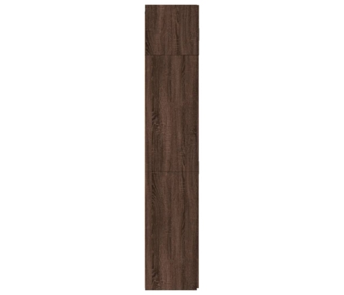 Armario de madera de ingeniería marrón roble 80x42,5x225 cm