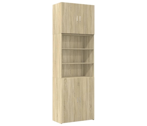 Aparador alto madera de ingeniería roble Sonoma 80x42,5x249 cm