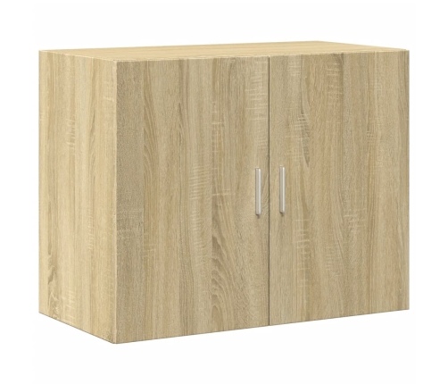 Aparador alto madera de ingeniería roble Sonoma 80x42,5x249 cm