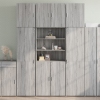 Aparador alto madera de ingeniería gris Sonoma 80x42,5x249 cm