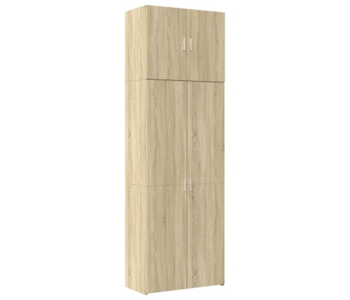 Aparador alto madera de ingeniería roble Sonoma 80x42,5x249 cm