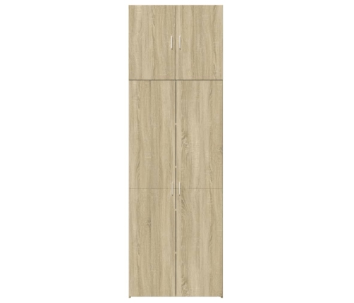 Aparador alto madera de ingeniería roble Sonoma 80x42,5x249 cm