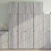 Aparador alto madera de ingeniería gris Sonoma 80x42,5x249 cm