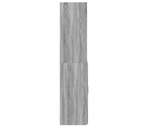 Aparador alto madera de ingeniería gris Sonoma 70x42,5x185 cm