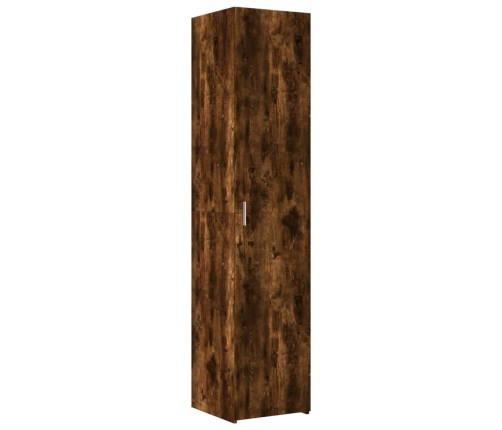Aparador de madera de ingeniería roble ahumado 40x42,5x185 cm