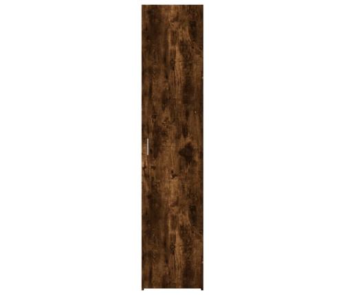 Aparador de madera de ingeniería roble ahumado 40x42,5x185 cm