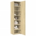 Aparador de madera de ingeniería roble Sonoma 45x42,5x185 cm