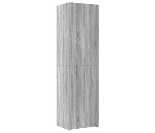 Aparador de madera de ingeniería gris Sonoma 50x42,5x185 cm