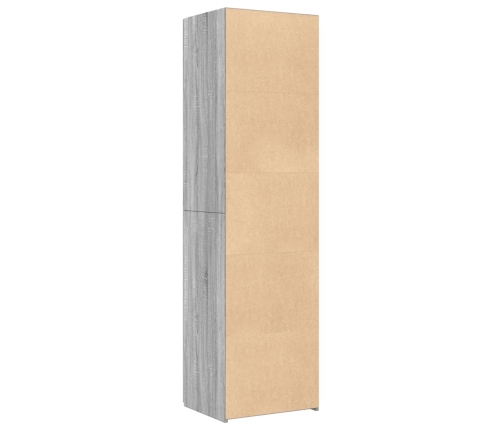 Aparador de madera de ingeniería gris Sonoma 50x42,5x185 cm