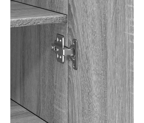 Aparador de madera de ingeniería gris Sonoma 50x42,5x185 cm