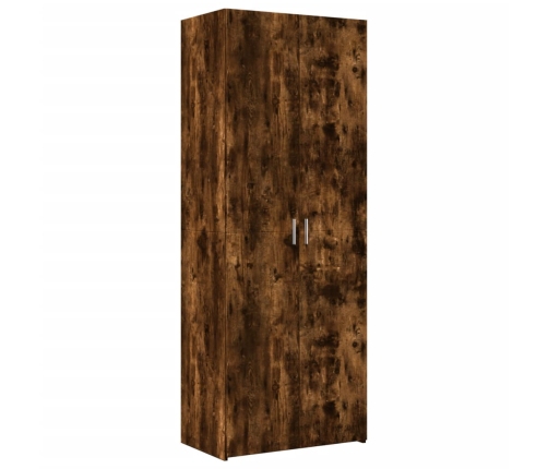 Aparador alto madera de ingeniería roble ahumado 70x42,5x185 cm