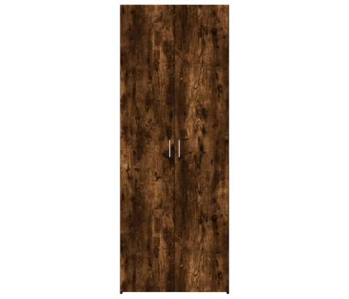 Aparador alto madera de ingeniería roble ahumado 70x42,5x185 cm