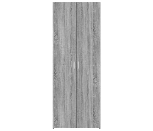 Aparador alto madera de ingeniería gris Sonoma 70x42,5x185 cm