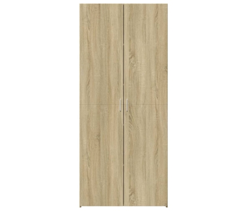 Aparador alto madera de ingeniería roble Sonoma 70x42,5x185 cm