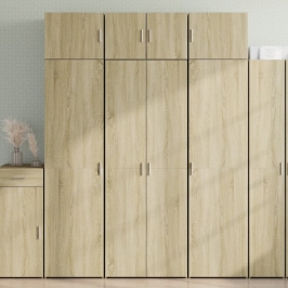 Aparador alto madera de ingeniería roble Sonoma 70x42,5x185 cm