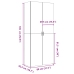 Aparador de madera de ingeniería roble Sonoma 80x42,5x185 cm