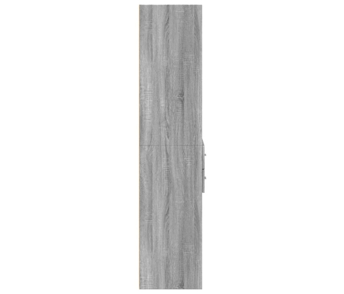 Aparador alto madera de ingeniería gris Sonoma 70x42,5x185 cm