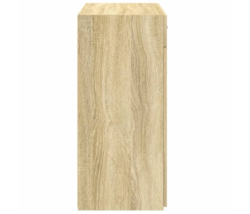 Aparador de madera contrachapada roble Sonoma 80x42,5x93 cm