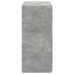 Aparador de madera contrachapada gris hormigón 80x42,5x93 cm