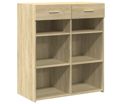 Aparador de madera de ingeniería roble Sonoma 80x42,5x93 cm