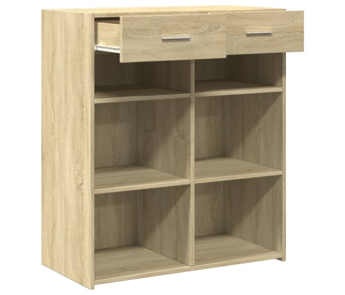 Aparador de madera de ingeniería roble Sonoma 80x42,5x93 cm