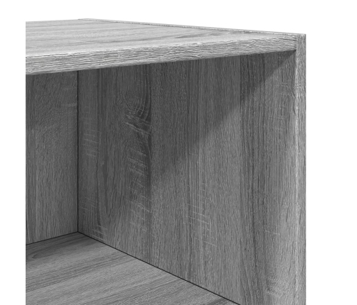 Aparador alto madera de ingeniería gris Sonoma 45x41x185 cm