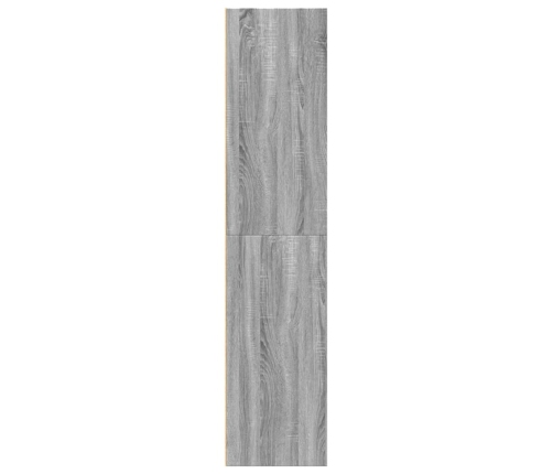 Aparador alto madera de ingeniería gris Sonoma 70x41x185 cm