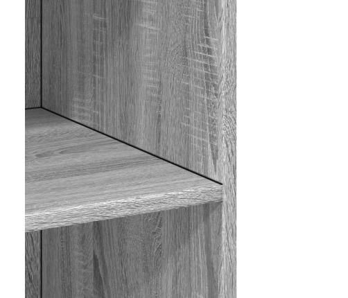 Aparador alto madera de ingeniería gris Sonoma 70x41x185 cm