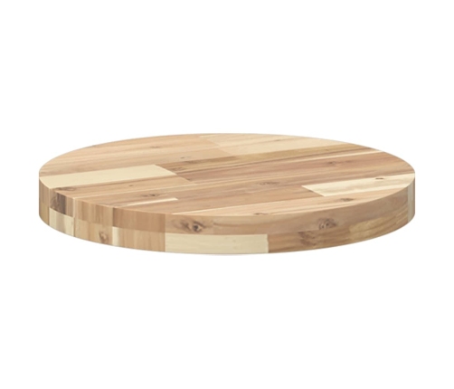 Tablero de mesa redondo madera maciza de acacia Ø40x4 cm