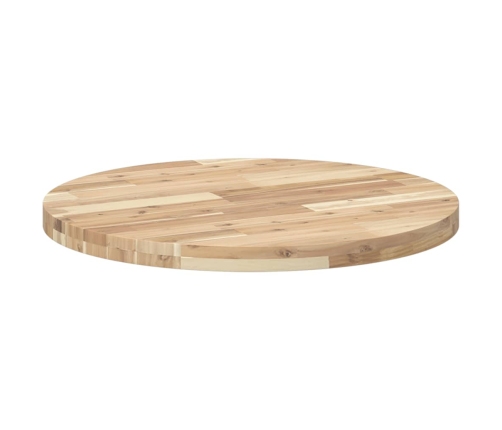 Tablero de mesa redondo madera maciza de acacia Ø70x4 cm