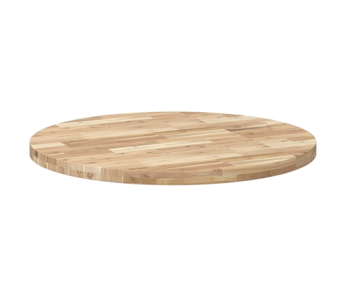 Tablero de mesa redondo madera maciza de acacia Ø90x4 cm