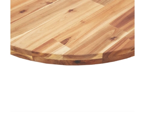 Tablero de mesa redondo madera maciza de acacia Ø40x2 cm