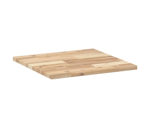 Tablero de mesa cuadrado madera maciza de acacia 50x50x2 cm