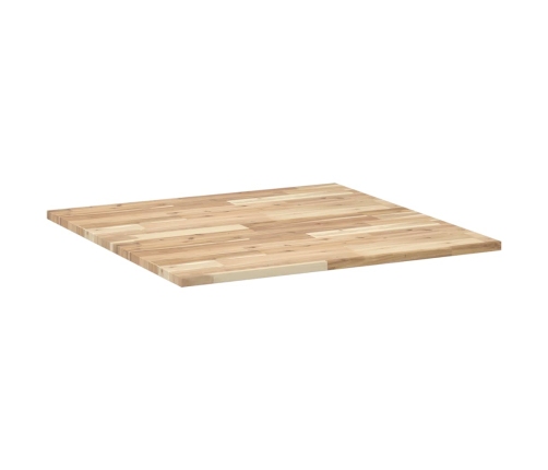 Tablero de mesa cuadrado madera maciza acacia 80x80x2 cm