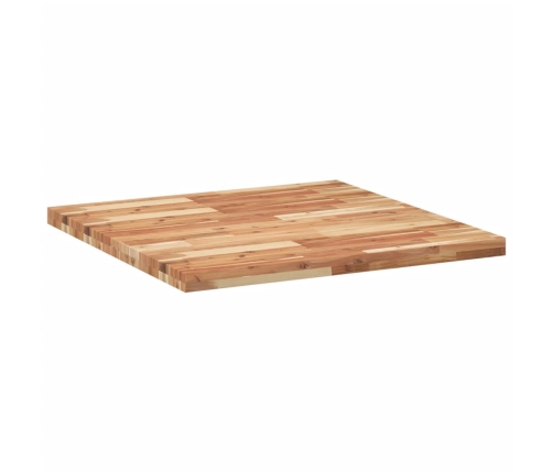 Tablero de mesa cuadrado madera maciza acacia 80x80x4 cm