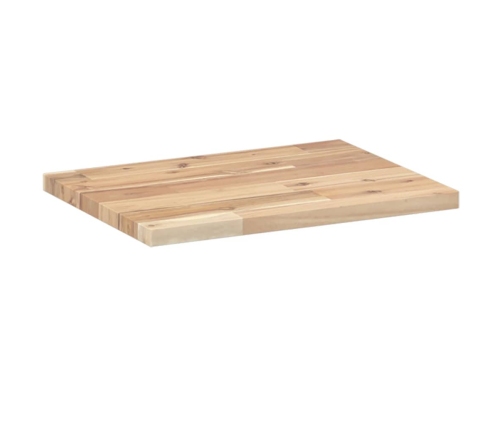 Tablero de mesa rectangular madera maciza acacia 40x30x2 cm