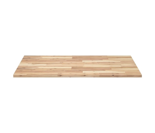 Tablero de mesa rectangular madera maciza de acacia 100x80x2 cm