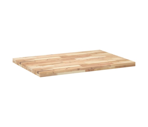 Tablero de mesa rectangular madera maciza acacia 80x70x4 cm