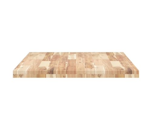 Tablero de mesa rectangular madera maciza acacia 80x70x4 cm