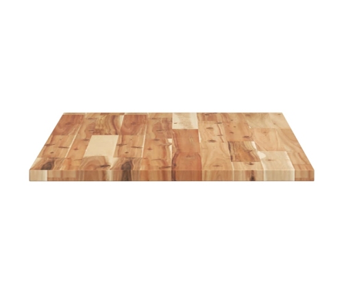 Tablero de mesa rectangular madera maciza acacia 80x50x2 cm