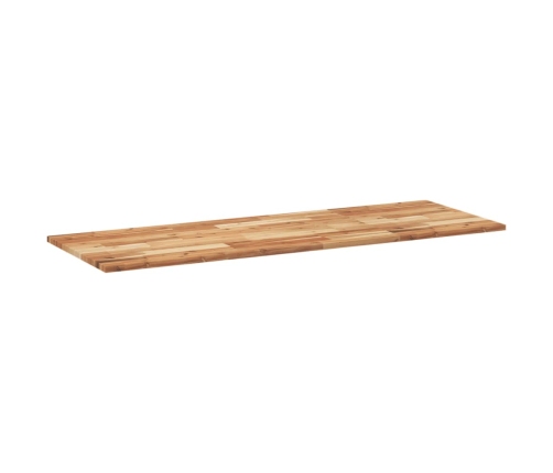 Tablero de mesa rectangular madera maciza acacia 140x50x2 cm