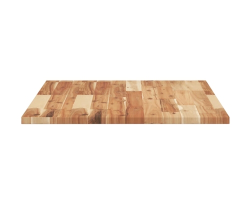 Tablero de mesa rectangular madera maciza acacia 80x60x2 cm