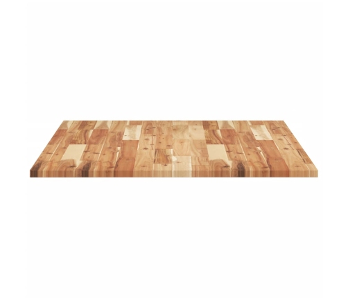 Tablero de mesa rectangular madera maciza de acacia 100x80x2 cm