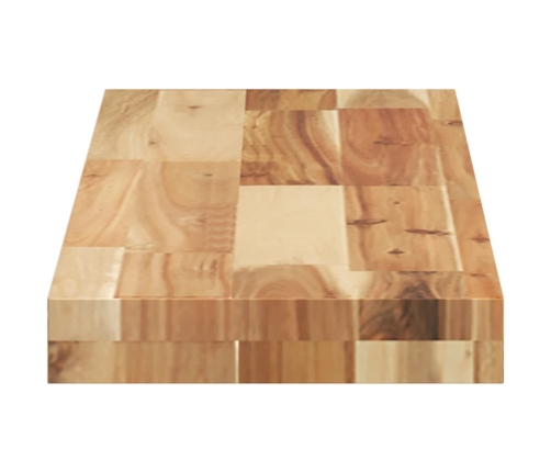 Tablero de mesa rectangular madera maciza acacia 80x20x4 cm